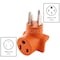 Ac Works Plug Adapter, 6-50R, 14-50P, 0 ft., Orange WD1450650 - alternate 6
